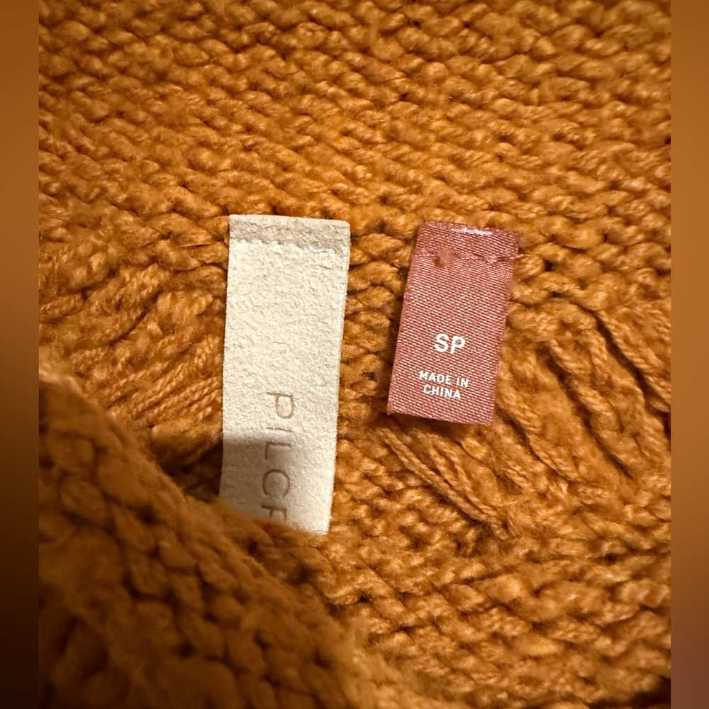 EC! Anthropologie Pilcro Cottagecore Literary Chic On Trend Cable-Knit Sweater - Picture 3 of 4